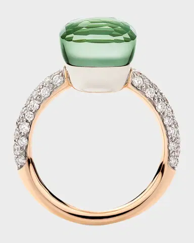Pomellato Nudo Classic Ring with Prasiolite and Green Agate | Thumbnail 2 Pomellato Nudo Classic Ring with Prasiolite and Green Agate | Thumbnail 2