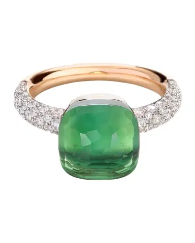 Pomellato Nudo Classic Ring with Prasiolite and Green Agate | Thumbnail 1 Pomellato Nudo Classic Ring with Prasiolite and Green Agate | Thumbnail 1