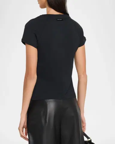 Marc Jacobs Marc Kiss Logo Shrunken T-Shirt | Thumbnail 3 Marc Jacobs Marc Kiss Logo Shrunken T-Shirt | Thumbnail 3