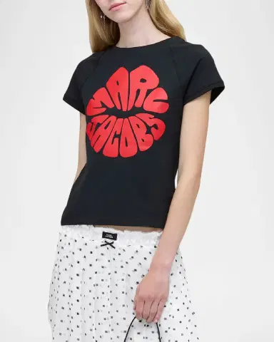 Marc Jacobs Marc Kiss Logo Shrunken T-Shirt | Thumbnail 7 Marc Jacobs Marc Kiss Logo Shrunken T-Shirt | Thumbnail 7