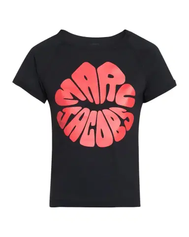 Marc Jacobs Marc Kiss Logo Shrunken T-Shirt | Thumbnail 1 Marc Jacobs Marc Kiss Logo Shrunken T-Shirt | Thumbnail 1