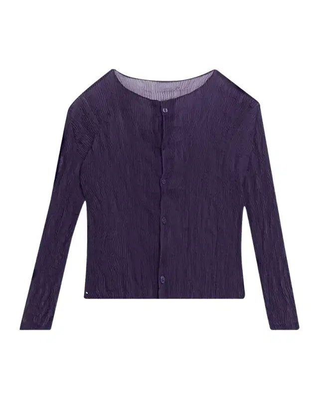 Twisted Chiffon Plisse Cardigan Twisted Chiffon Plisse Cardigan