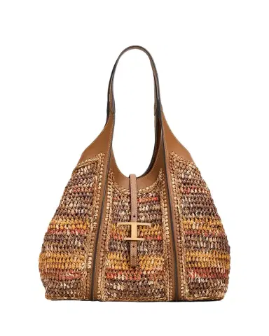 Tod 's T Timeless Raffia Shopping Tote Bag | Thumbnail 1 Tod 's T Timeless Raffia Shopping Tote Bag | Thumbnail 1