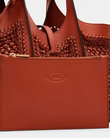 Tod 's Small T Timeless Raffia & Leather Shopping Bag | Thumbnail 6 Tod 's Small T Timeless Raffia & Leather Shopping Bag | Thumbnail 6