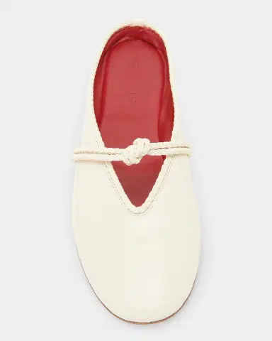 Bottega Veneta Lagoon Nappa Leather Knotted Mary Jane Ballerina Mules | Thumbnail 4 Bottega Veneta Lagoon Nappa Leather Knotted Mary Jane Ballerina Mules | Thumbnail 4