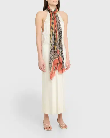 Etro Orfeo Animal-Print Scarf | Thumbnail 3 Etro Orfeo Animal-Print Scarf | Thumbnail 3