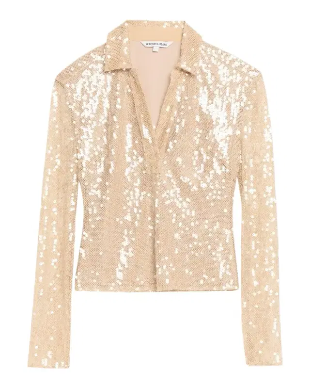 Meryl Sequined Long-Sleeve Top Meryl Sequined Long-Sleeve Top