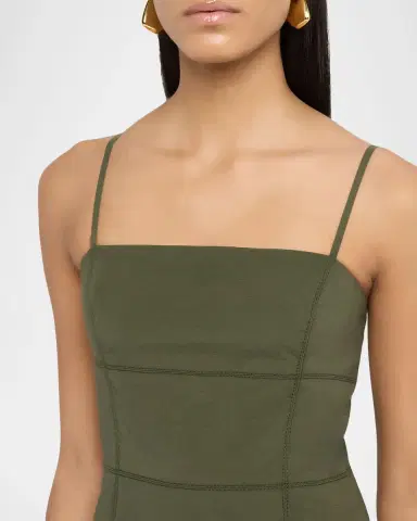 Veronica Beard Ilona Tiered Faille Midi Dress | Thumbnail 5 Veronica Beard Ilona Tiered Faille Midi Dress | Thumbnail 5