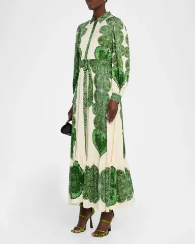 Elie Tahari Harley Belted Floral-Print Flounce Maxi Dress | Thumbnail 4 Elie Tahari Harley Belted Floral-Print Flounce Maxi Dress | Thumbnail 4