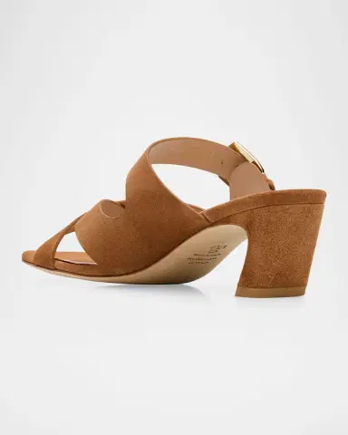 Stuart Weitzman 50mm Sai Suede Slide Sandals | Thumbnail 4 Stuart Weitzman 50mm Sai Suede Slide Sandals | Thumbnail 4