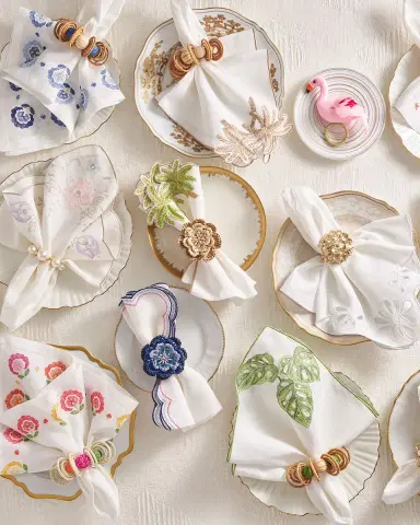 Kim Seybert Printemps Embroidered Napkin | Thumbnail 3 Kim Seybert Printemps Embroidered Napkin | Thumbnail 3