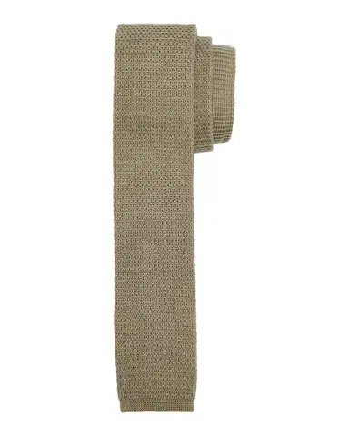 Zegna Men's Linen Knitted Tie | Thumbnail 1 Zegna Men's Linen Knitted Tie | Thumbnail 1