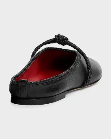 Bottega Veneta Lagoon Nappa Leather Knotted Mary Jane Ballerina Mules | Thumbnail 3 Bottega Veneta Lagoon Nappa Leather Knotted Mary Jane Ballerina Mules | Thumbnail 3