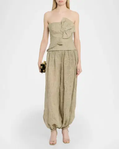 JBQ Roman Embroidered Balloon Pants | Thumbnail 2 JBQ Roman Embroidered Balloon Pants | Thumbnail 2