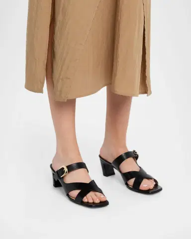 Stuart Weitzman 0mm Sai Leather Slide Sandals | Thumbnail 2 Stuart Weitzman 0mm Sai Leather Slide Sandals | Thumbnail 2