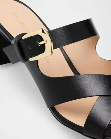Stuart Weitzman 0mm Sai Leather Slide Sandals | Thumbnail 5 Stuart Weitzman 0mm Sai Leather Slide Sandals | Thumbnail 5
