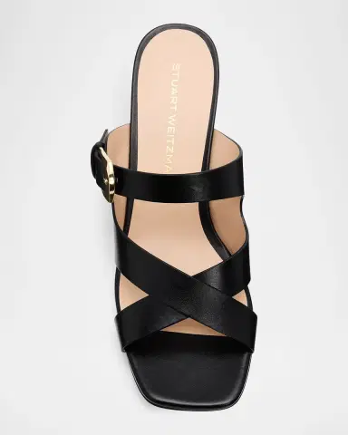 Stuart Weitzman 0mm Sai Leather Slide Sandals | Thumbnail 6 Stuart Weitzman 0mm Sai Leather Slide Sandals | Thumbnail 6