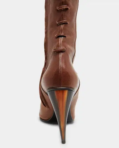 McQueen 105mm Horn Leather Knee-High Boots | Thumbnail 7 McQueen 105mm Horn Leather Knee-High Boots | Thumbnail 7