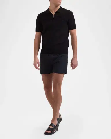 Bugatchi Men 's Cruz Mid-Length Swim Trunks | Thumbnail 2 Bugatchi Men 's Cruz Mid-Length Swim Trunks | Thumbnail 2
