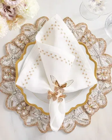 Kim Seybert Monarch Beaded Placemat | Thumbnail 2 Kim Seybert Monarch Beaded Placemat | Thumbnail 2