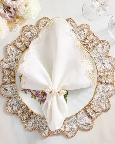 Kim Seybert Monarch Beaded Placemat | Thumbnail 6 Kim Seybert Monarch Beaded Placemat | Thumbnail 6