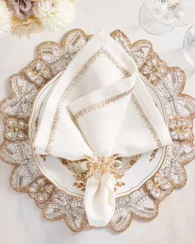 Kim Seybert Monarch Beaded Placemat | Thumbnail 7 Kim Seybert Monarch Beaded Placemat | Thumbnail 7