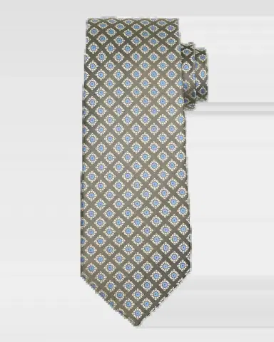 Isaia Men's Medallion Silk Tie | Thumbnail 2 Isaia Men's Medallion Silk Tie | Thumbnail 2