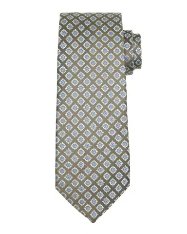 Isaia Men's Medallion Silk Tie | Thumbnail 1 Isaia Men's Medallion Silk Tie | Thumbnail 1