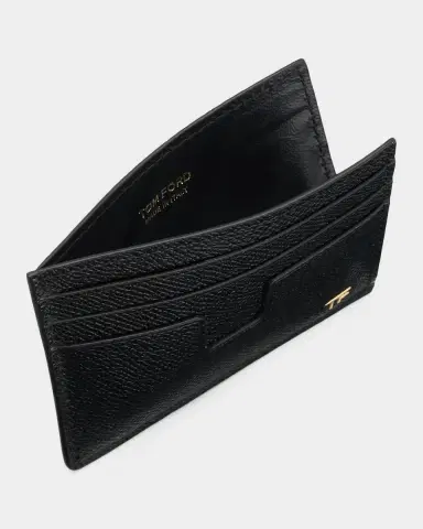 Tom Ford Men's Logo Leather Card Holder | Thumbnail 3 Tom Ford Men's Logo Leather Card Holder | Thumbnail 3