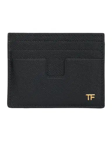 Tom Ford Men's Logo Leather Card Holder | Thumbnail 1 Tom Ford Men's Logo Leather Card Holder | Thumbnail 1