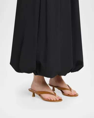 Stuart Weitzman Rio Leather Kitten-Heel Thong Sandals | Thumbnail 2 Stuart Weitzman Rio Leather Kitten-Heel Thong Sandals | Thumbnail 2