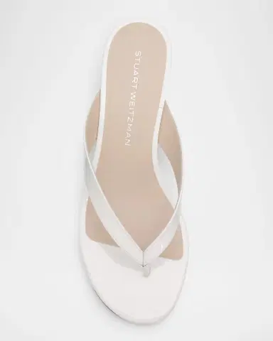 Stuart Weitzman 35mm Rio Sleek Patent Leather Thong Sandals | Thumbnail 6 Stuart Weitzman 35mm Rio Sleek Patent Leather Thong Sandals | Thumbnail 6