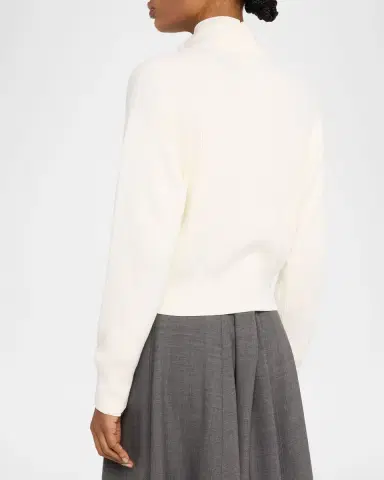 Brunello Cucinelli Cotton Rib Zip Cardigan | Thumbnail 3 Brunello Cucinelli Cotton Rib Zip Cardigan | Thumbnail 3