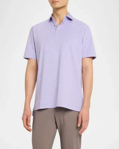 Peter Millar Men's Crown Sport Hales Performance Jersey Polo Shirt | Thumbnail 4 Peter Millar Men's Crown Sport Hales Performance Jersey Polo Shirt | Thumbnail 4
