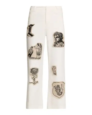 Libertine Graphic Patches Kickflare-leg Ankle Jeans | Thumbnail 1 Libertine Graphic Patches Kickflare-leg Ankle Jeans | Thumbnail 1