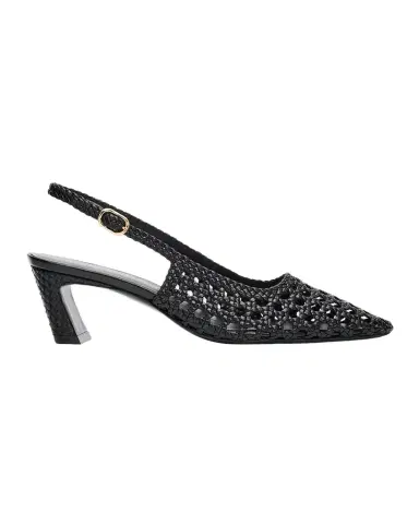 Stuart Weitzman 50mm Stassi Woven Leather Slingback Pumps | Thumbnail 1 Stuart Weitzman 50mm Stassi Woven Leather Slingback Pumps | Thumbnail 1
