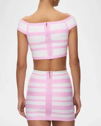 Hervé Léger The Spotlight Crop Top | Thumbnail 3 Hervé Léger The Spotlight Crop Top | Thumbnail 3