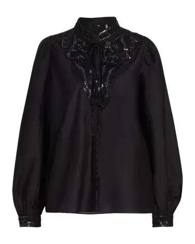 Kobi Halperin Harper Sequin Lace-Yoke Blouse | Thumbnail 1 Kobi Halperin Harper Sequin Lace-Yoke Blouse | Thumbnail 1