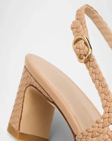 Stuart Weitzman 50mm Stassi Woven Leather Slingback Pumps | Thumbnail 5 Stuart Weitzman 50mm Stassi Woven Leather Slingback Pumps | Thumbnail 5