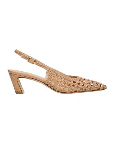 Stuart Weitzman 50mm Stassi Woven Leather Slingback Pumps | Thumbnail 1 Stuart Weitzman 50mm Stassi Woven Leather Slingback Pumps | Thumbnail 1