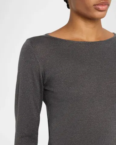 Brunello Cucinelli Shimmering Cashmere-Silk High-Neck Sweater | Thumbnail 5 Brunello Cucinelli Shimmering Cashmere-Silk High-Neck Sweater | Thumbnail 5