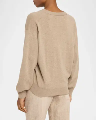 Brunello Cucinelli V-Neck Cashmere Sweater | Thumbnail 3 Brunello Cucinelli V-Neck Cashmere Sweater | Thumbnail 3