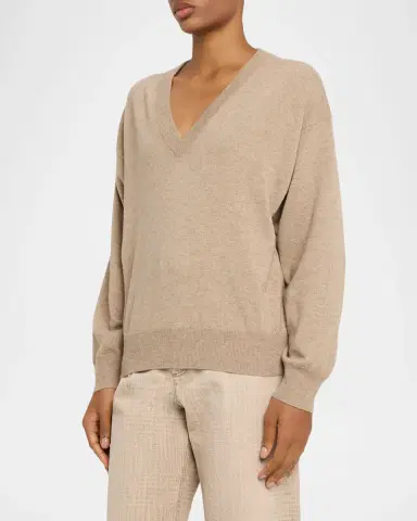 Brunello Cucinelli V-Neck Cashmere Sweater | Thumbnail 4 Brunello Cucinelli V-Neck Cashmere Sweater | Thumbnail 4
