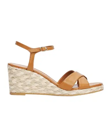 Stuart Weitzman 65mm Dayna Leather Crisscross Espadrille Sandals | Thumbnail 1 Stuart Weitzman 65mm Dayna Leather Crisscross Espadrille Sandals | Thumbnail 1