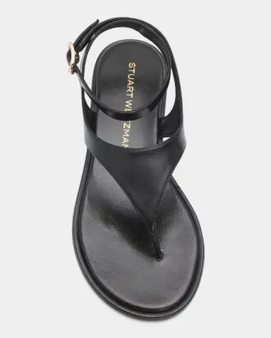 Stuart Weitzman Marley Nappa Leather Flat Thong Sandals | Thumbnail 4 Stuart Weitzman Marley Nappa Leather Flat Thong Sandals | Thumbnail 4