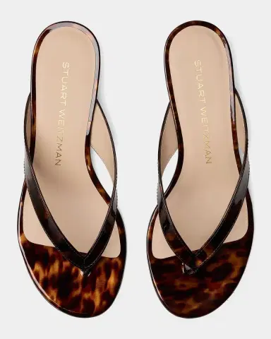 Stuart Weitzman 35mm Rio Sleek Patent Leather Thong Sandals | Thumbnail 3 Stuart Weitzman 35mm Rio Sleek Patent Leather Thong Sandals | Thumbnail 3