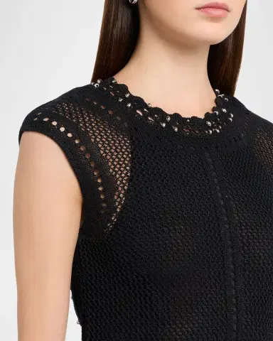Isabel Marant Metaya Crochet Knit Backless Maxi Dress | Thumbnail 5 Isabel Marant Metaya Crochet Knit Backless Maxi Dress | Thumbnail 5