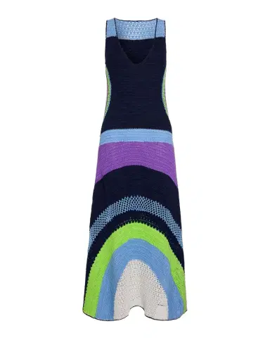 Ramy Brook Cadence Crochet Colorblock Midi-Dress | Thumbnail 1 Ramy Brook Cadence Crochet Colorblock Midi-Dress | Thumbnail 1