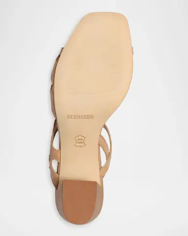 Bernardo Gyoda Leather Block-Heel Sandals | Thumbnail 4 Bernardo Gyoda Leather Block-Heel Sandals | Thumbnail 4