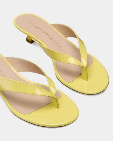 Stuart Weitzman 35mm Rio Sleek Patent Leather Thong Sandals | Thumbnail 3 Stuart Weitzman 35mm Rio Sleek Patent Leather Thong Sandals | Thumbnail 3